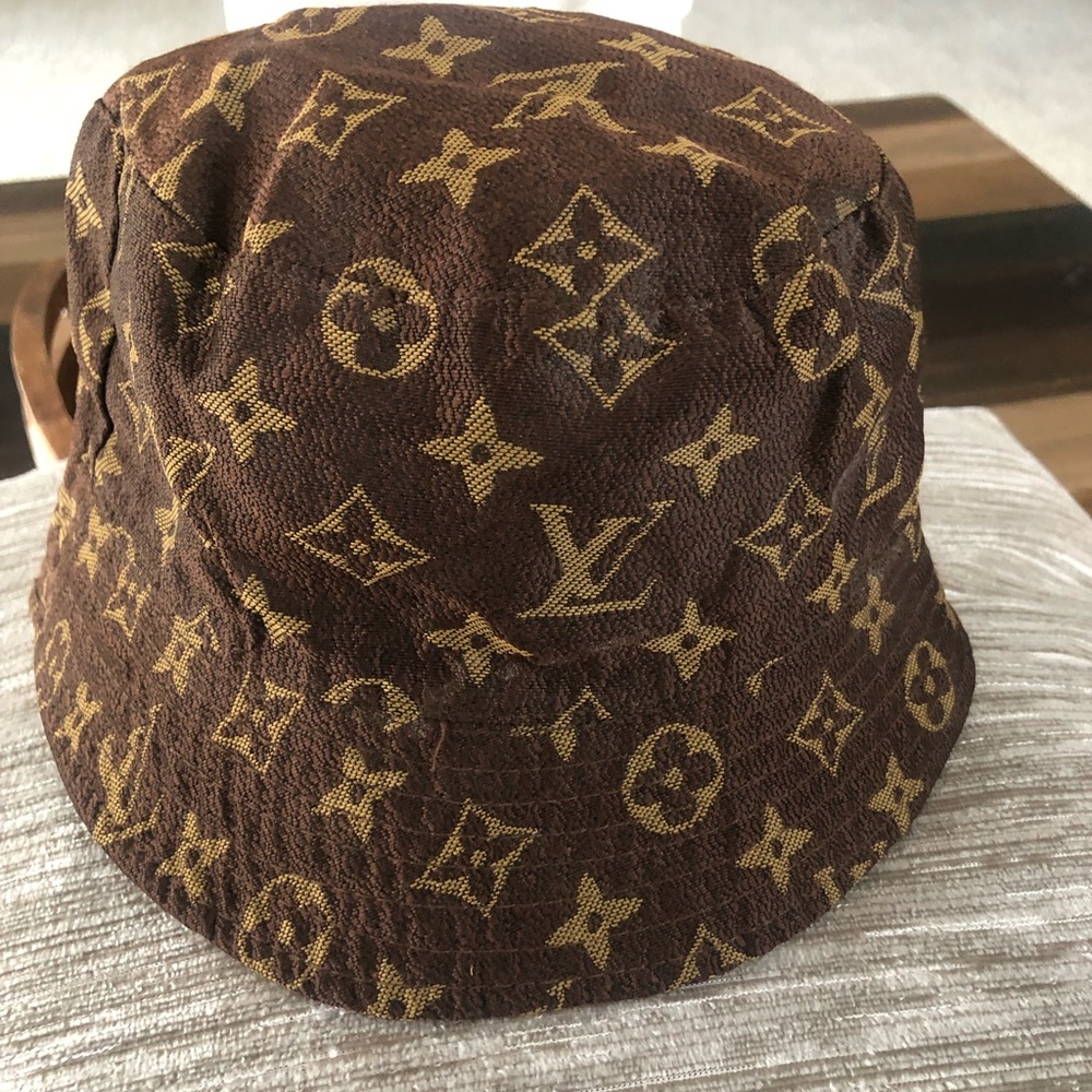 * Unique LV Monogram Bucket Style Hat*